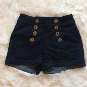 NWT- Express high waisted sailor shorts
